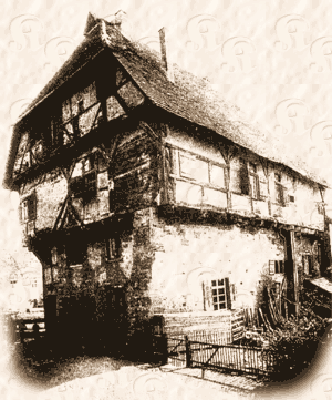 Foto: Altes Haus vor 1911