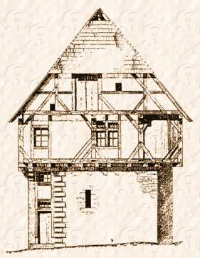 Aufriss Altes Haus 1317